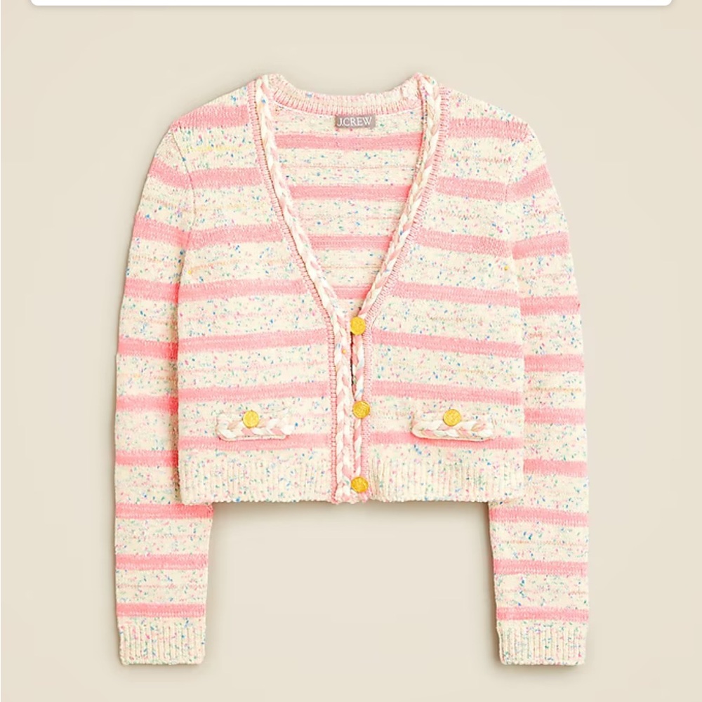 NWT J Crew Space-dyed sweater lady jacket. - Picture 2 of 3